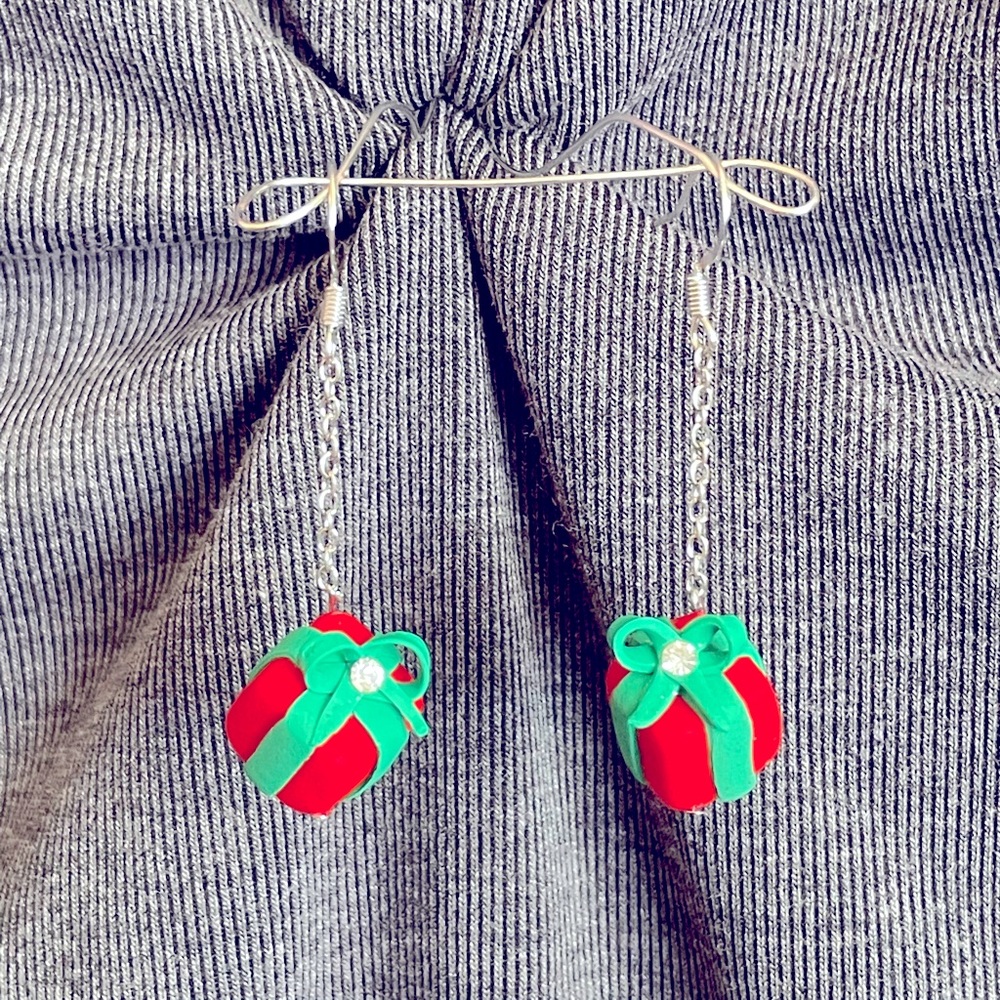 Handmade Christmas earrings